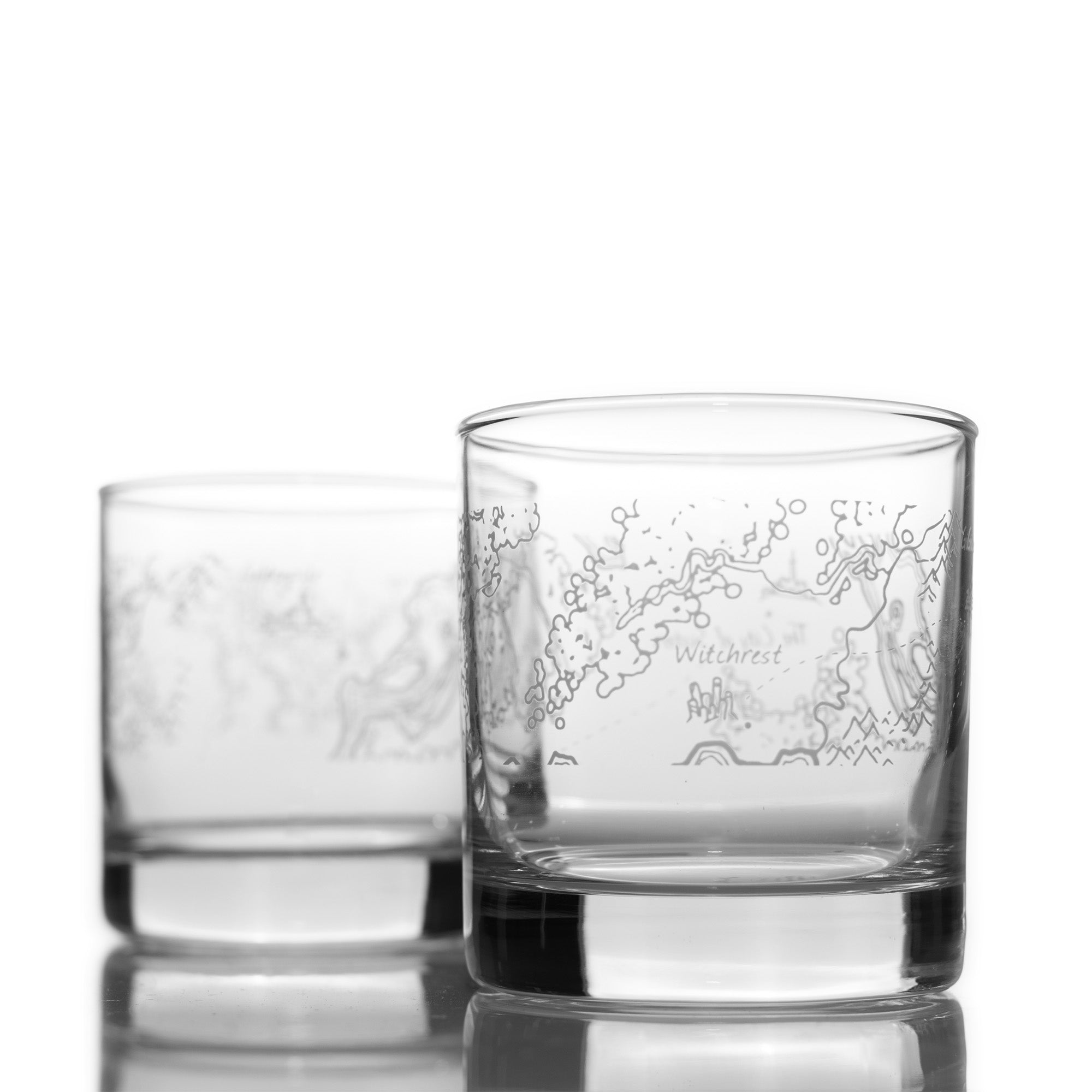 Map Rocks Glass Set – Quest's End Whiskey